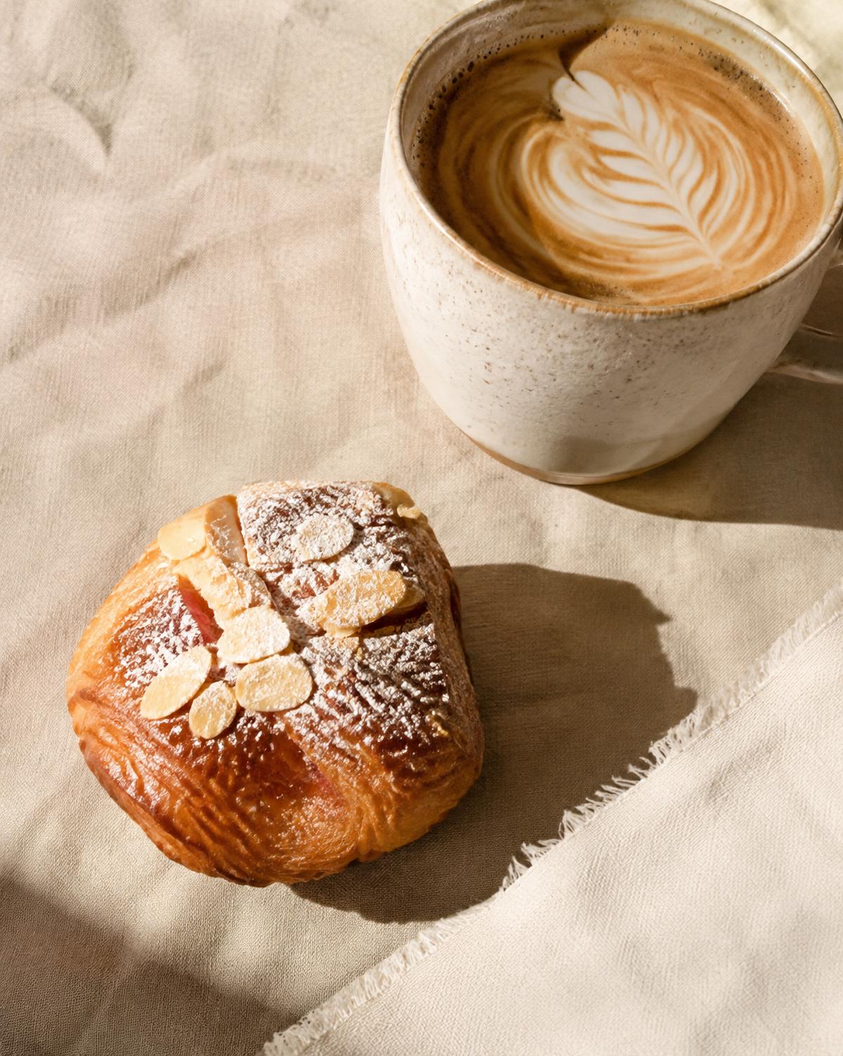 Campaign key visual: pastry and coffee