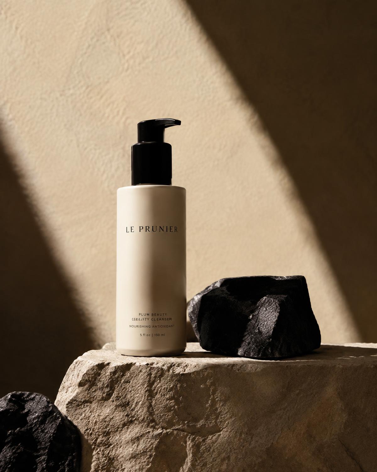 Product visual on stone — placeholder